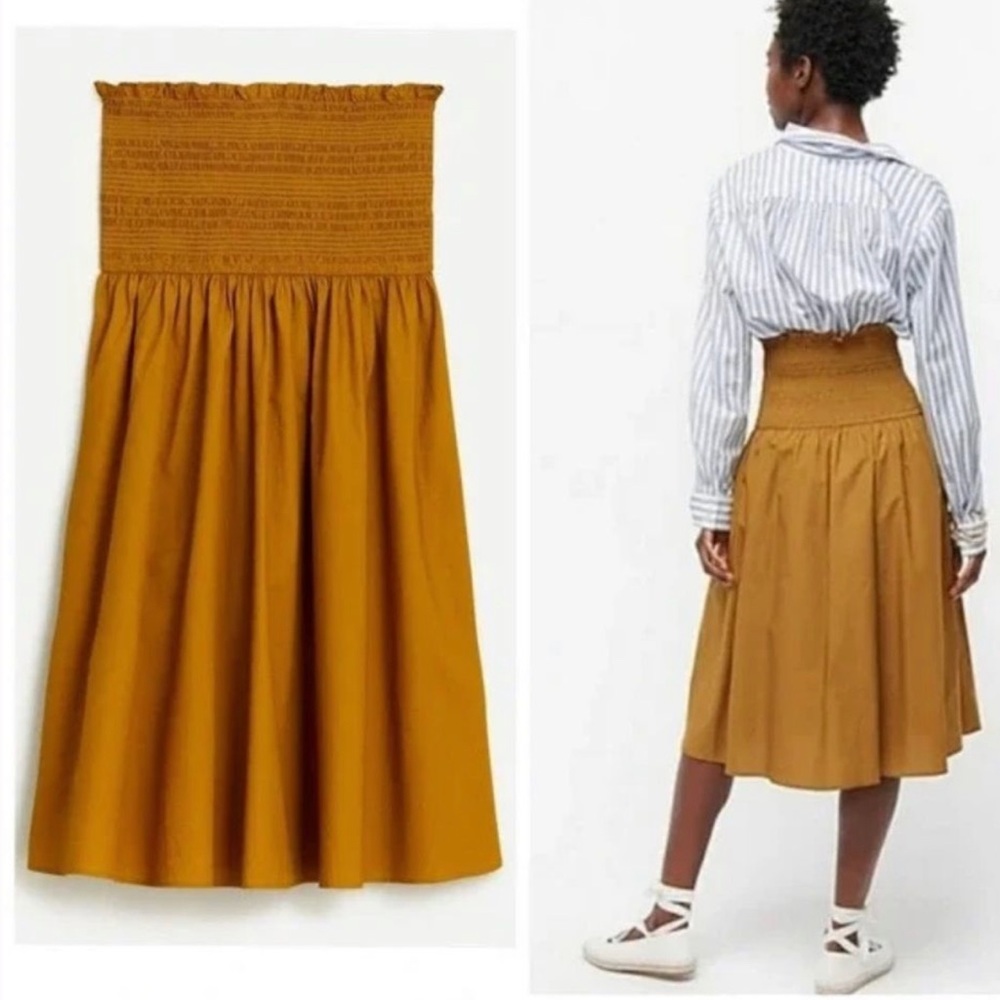 J. Crew Burnt Mustard Yellow Skirt